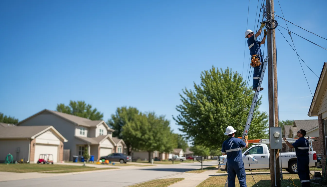 Residential electrician providing installation services in Oaktown, IN